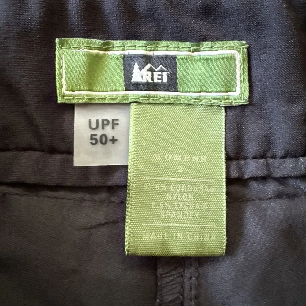 REI Women’s Wrap Skort Size 2 Skirt 50+ UPF Outdoor Hiking Sports Black
